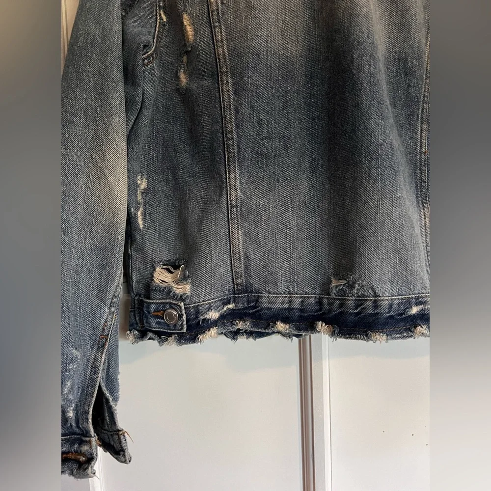 Womens denim, vintage look jacket - Picture 2 of 4